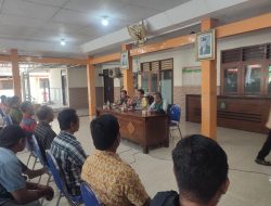 Polresta Sidoarjo Gelar Bimtek Pemantapan Linmas Jelang Pemungutan Suara Pemilu 2024