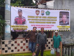 Polsek Sukodono Sebar Imbauan Kamtibmas Sukseskan Pemilu 2024
