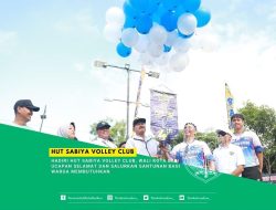 Hadiri HUT Sabiya Volley Club, Wali Kota Beri Ucapan Selamat Dan Salurkan Santunan Bagi Warga Membutuhkan