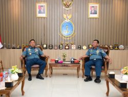 Jalin Sinergitas, Dankodiklatal Kunjungi Danpushidrosal dan Pusdik Hidros Kodiklatal