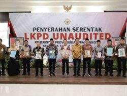 Pj Bupati Pamekasan Serahkan LKPD Unaudited Tahun 2023 ke BPK RI