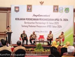 Buka Acara Implementasi Kebijakan Perencanaan Penganggaran APBD TA 2024, PJ. Bupati Andriyanto Minta Komitmen Terbaik Seluruh Kepala Perangkat Daerah Maksimalkan Pengelolaan Keuangan Daerah