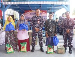 Kaskoarmada II Resmikan Pos Pengamanan Aset Puskopal Koarmada II dan Pengobatan Gratis