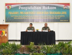Prajurit, PNS TNI AD dan Persit Menerima Penyuluhan Hukum dari Kumdam V/Brawijaya