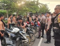 Puluhan Remaja Hendak Balapan Liar di Kediri Diamankan Bersama Motornya