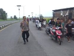 Harkamtibmas di Bulan Ramadhan Polisi Amankan Puluhan Motor Balap Liar di Jombang
