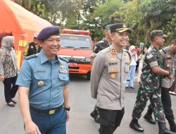 Jelang Hari Raya Idul Fitri 1445H, Asops Danlantamal V Ikuti Apel Gelar Pasukan Pengamanan Bersama Pemkot Surabaya