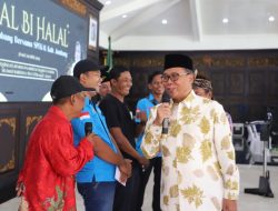 Serikat Pedagang Kaki Lima Halal Bihalal Bersama Pj Bupati Jombang Sugiat