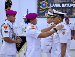 Rotasi Tongkat Pimpinan Pangkalan TNI AL, Danlantamal V Pimpin Sertijab Danlanal Batuporon