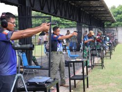 Unjuk Kebolehan Lomba Menembak Pistol dan Airsoft Gun Di Peringatan Hardikal 2024