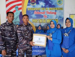 Jalasenastri Cabang 6 Korcab V DJA II Laksanakan Kunker Di Posal Wilayah Kerja Lanal Banyuwangi