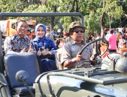 Asrena Danlantamal V Hadiri Pawai Budaya Dan Parade Bunga Surabaya Vaganza
