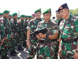 Satgas Pamtas Yon Zipur 5/ABW RI- Malaysia diberangkatkan