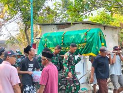 Kepedulian Sosial Satgas TMMD ke-120, Takjiah di Rumah Warga Desa Penambangan