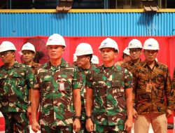 Kapal Perang Terbesar Kedua Siap Dibangun, Danlantamal V Hadiri Ceremony Of Frist Steel Cutting Kapal Frigate Merah Putih