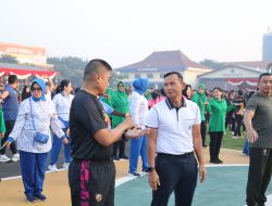 Danlantamal V Hadiri Olahraga Bersama TNI Polri Dalam Rangka Hari Bhayangkara