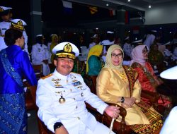Pangkoarmada II Hadiri Parade Surya Senja dan Penyerahan Jabatan Tambur Mayor GS Gita Jala Taruna AAL