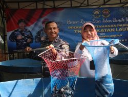 Danlantamal V Ikuti Panen Raya Ketahanan Pangan Bersama Kasal Secara Vicon