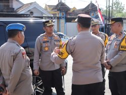 Polres Nganjuk Gelar Penyekatan Jalur Perbatasan Antar Wilayah Dalam Rangka Pengamanan Suroan Agung