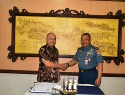 Pangkoarmada II Terima Kunjungan Dirut Pertahanan dan Keamanan Kementerian PPN/Bappenas