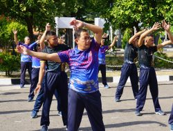 Jalin Kebersamaan Antap dan Siswa, Pusdiktek Kodiklatal Gelar Olah Raga Bersama