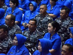 Danlantamal V Bersama Ketua Korcab V DJA II Ikuti Tatap Muka Pembina Utama dan Ketua Umum Jalasenastri