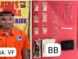 Polres Nganjuk Gagalkan Transaksi Sabu dan Tangkap Pelakunya