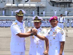 Laksma TNI Dr. Arya Delano Resmi Jabat Danlantamal V