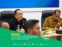 Ikuti Asistensi dengan Kemendagri, Pj Wali Kota Siap Laporkan Hasil Kerja Triwulan Kedua MADIUN – Pj Wali Kota Madiun