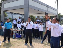 Jalin Kebersamaan Danlantamal V Ajak Seluruh Personel Olahraga Bersama