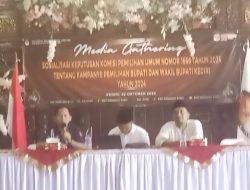 Jelang Debat Publik, KPU Kabupaten Kediri Gelar Media Gathering