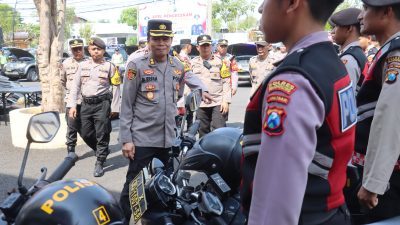 Pastikan Kesiapan Pengamanan Pilkada 2024, Polda Jatim Cek Kendaraan dan Almatsus di Polres Bojonegoro