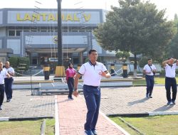 Danlantamal V Ajak Prajurit Senam Nusantara