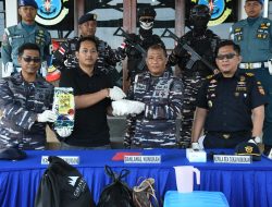 Jajaran Koarmada II Berhasil Gagalkan Penyelundupan 1 Kg Sabu di Perbatasan RI-Malaysia