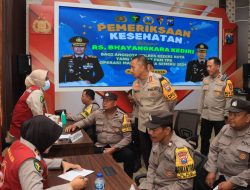 Personel Polres Kediri Kota Gelar Rikkes Siapkan Personel Pengamanan TPS Pilkada 2024