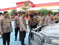 Jelang Coblosan Pilkada Serentak 2024, Birolog Polda Jatim Cek Ranmor dan Almatsus Polres Bangkalan