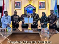 Pemerintah Kabupaten Bangkalan Dan Pemerintah Kota Malang Teken MoU Optimalisasi Pendapatan Asli Daerah