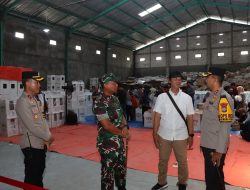 Kapolres Kediri Kota Bersama Dandim 0809 Pastikan Logistik Pilkada 2024 di Gudang KPU Aman