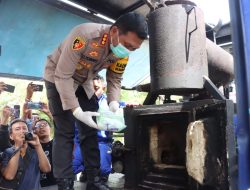 Polresta Sidoarjo Musnahkan Barang Bukti Narkoba Senilai Rp 30 Miliar