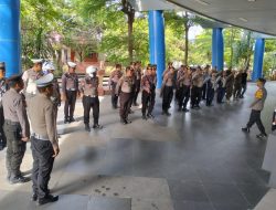 Polres Kediri Sterilisasi Lokasi Rapat Pleno Terbuka Rekapitulasi Hitung Suara Pilkada 2024