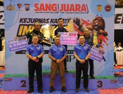 Penutupan Kejurnas Karate INKANAS Kapolri Cup 2024, Wakakor Brimob Polri Apresiasi Sportivitas Atlet