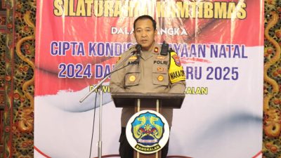 Cooling System Pasca Pilkada Jelang Nataru Polres Bangkalan Gelar Silaturahmi Kamtibmas