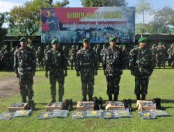 Personel Kodim 0817/Gresik Terima Perlengkapan Operasional Lapangan dari KASAD