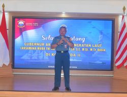 Perkuat Sinergi, Pangkoarmada II Sambut Kunjungan Perdana Pejabat Baru Gubernur AAL