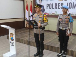 Kapolres Jombang Pimpin Sertijab Wakapolres dan Kapolsek Kabuh