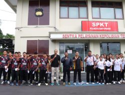 Kapolresta Banyuwangi Lepas Atlet Bola Voli U-15 Menuju Kejurprov Jatim di Sidoarjo