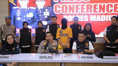 Polres Madiun Berhasil Ungkap Kasus Pembuangan Bayi Dua Tersangka Diamankan