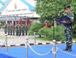 Pimpin Upacara Bendera 17-an, Dirdok Kodiklatal Sampaikan Pesan Panglima TNI