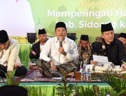 Plt. Bupati Sidoarjo H. Subandi Ucapkan Terima Kasih kepada Jamaah Majelis Semaan Al-Quran Dzikrul Ghofilin Jantiko Mantab Jumat Wage