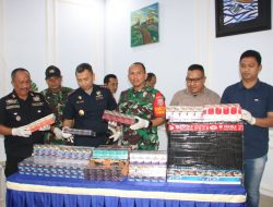 Tim SFQR Lanal Batuporon Jajaran Koarmada II Gagalkan Penyelundupan Rokok Ilegal